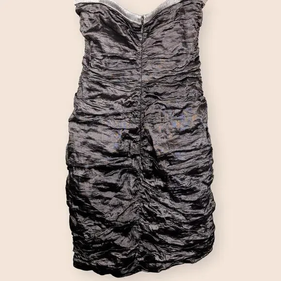 BCBGMAXAZRIA Vintage Women's Tan Brown Metallic Bodycon Dress M BCBGMAXAZRIA Vintage Women's Tan Brown Metallic Bodycon Dress M